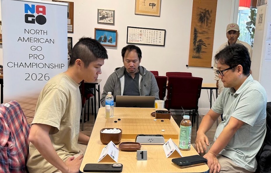 Ryan Li edges Myungwan Kim by half a point to win North American Go Pro Championship