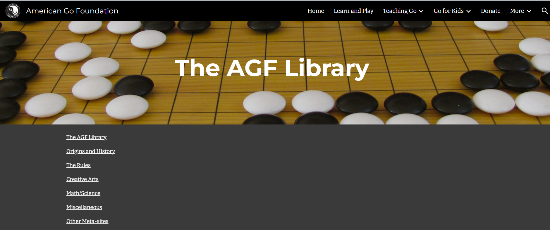 New AGF Library explores Go’s history and culture